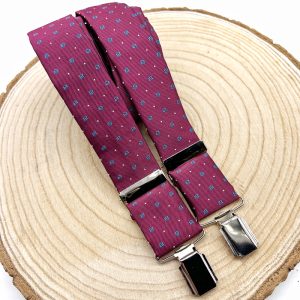 Tirantes Buganvilla oscuro y azul