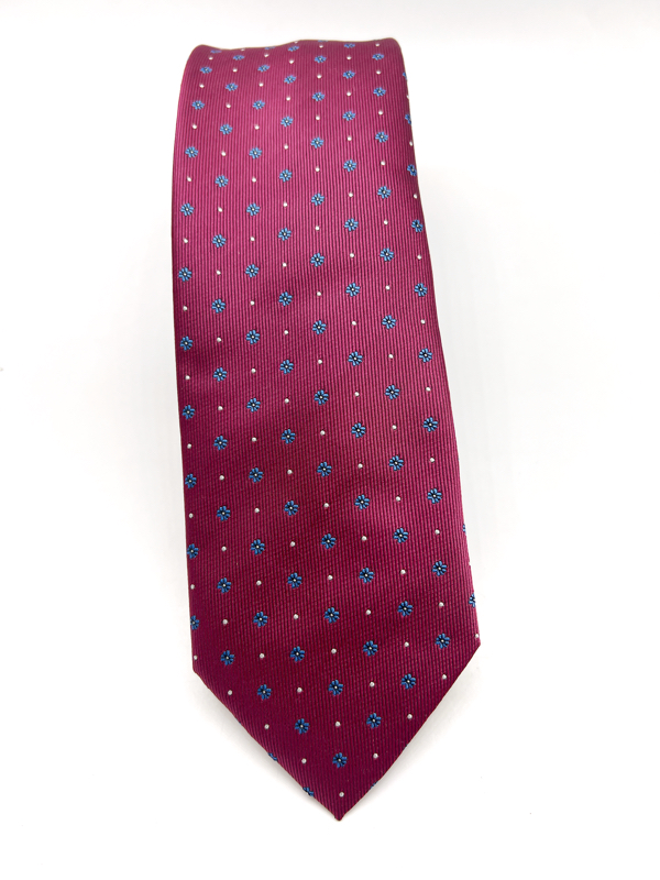 Corbata Buganvilla oscuro y azul - Imagen 8