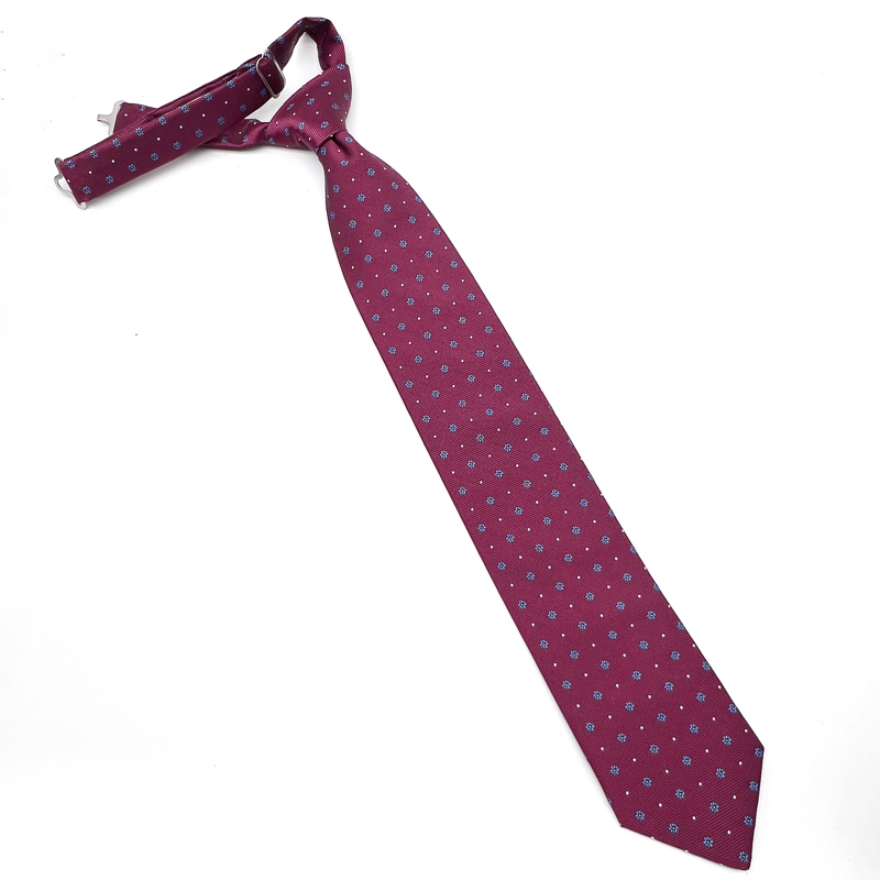 Corbata Buganvilla oscuro y azul - Imagen 9