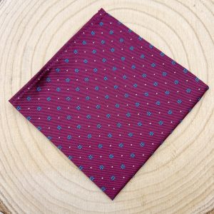 Pañuelo Buganvilla oscuro y azul