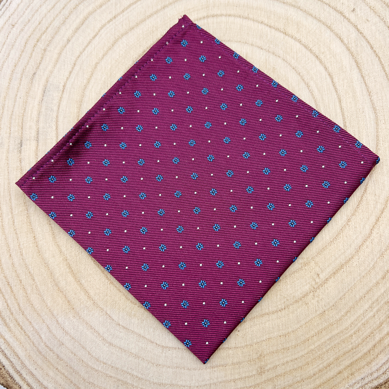 Corbata Buganvilla oscuro y azul - Imagen 12