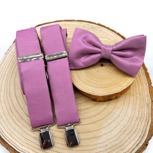 Tirantes y pajarita Lavanda