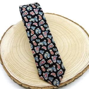 Corbata negra cachemires