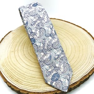 Corbata paisley azul