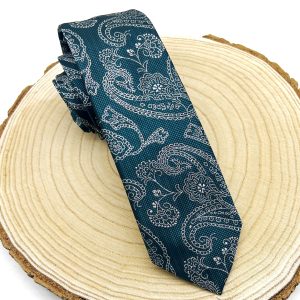 Corbata paisley petroleo
