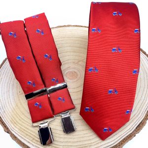 Tirantes y corbata cobre vespas