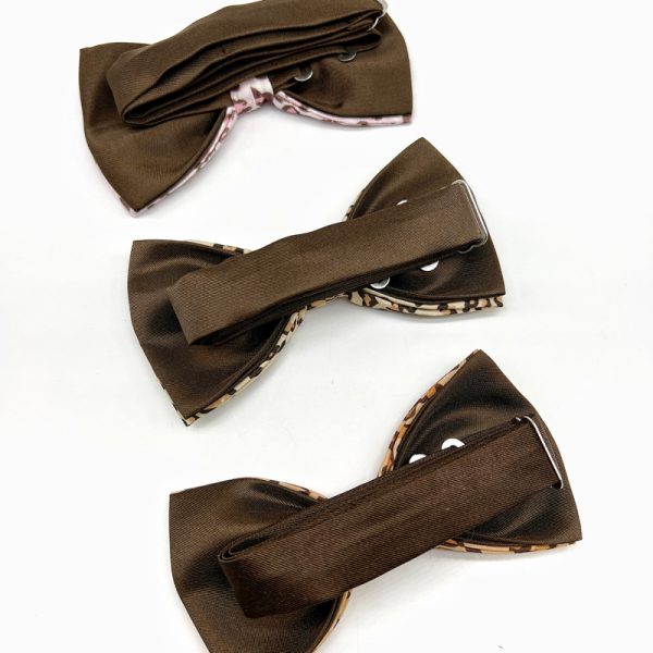 Pajarita animal print beige - Imagen 4