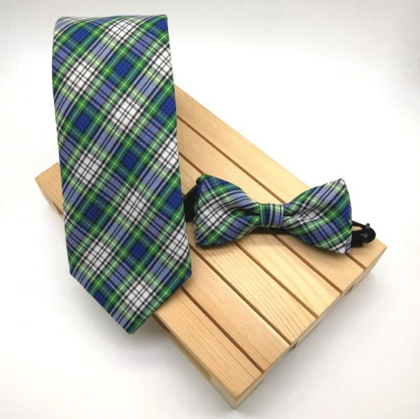 Corbata Scottish azul & verde