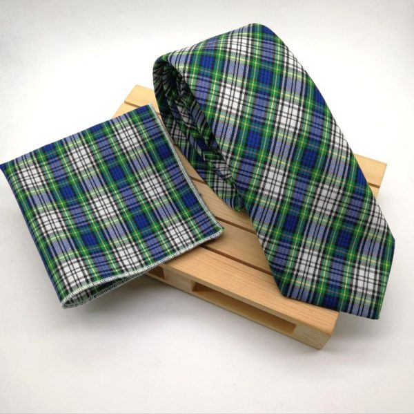 Corbata Scottish azul & verde